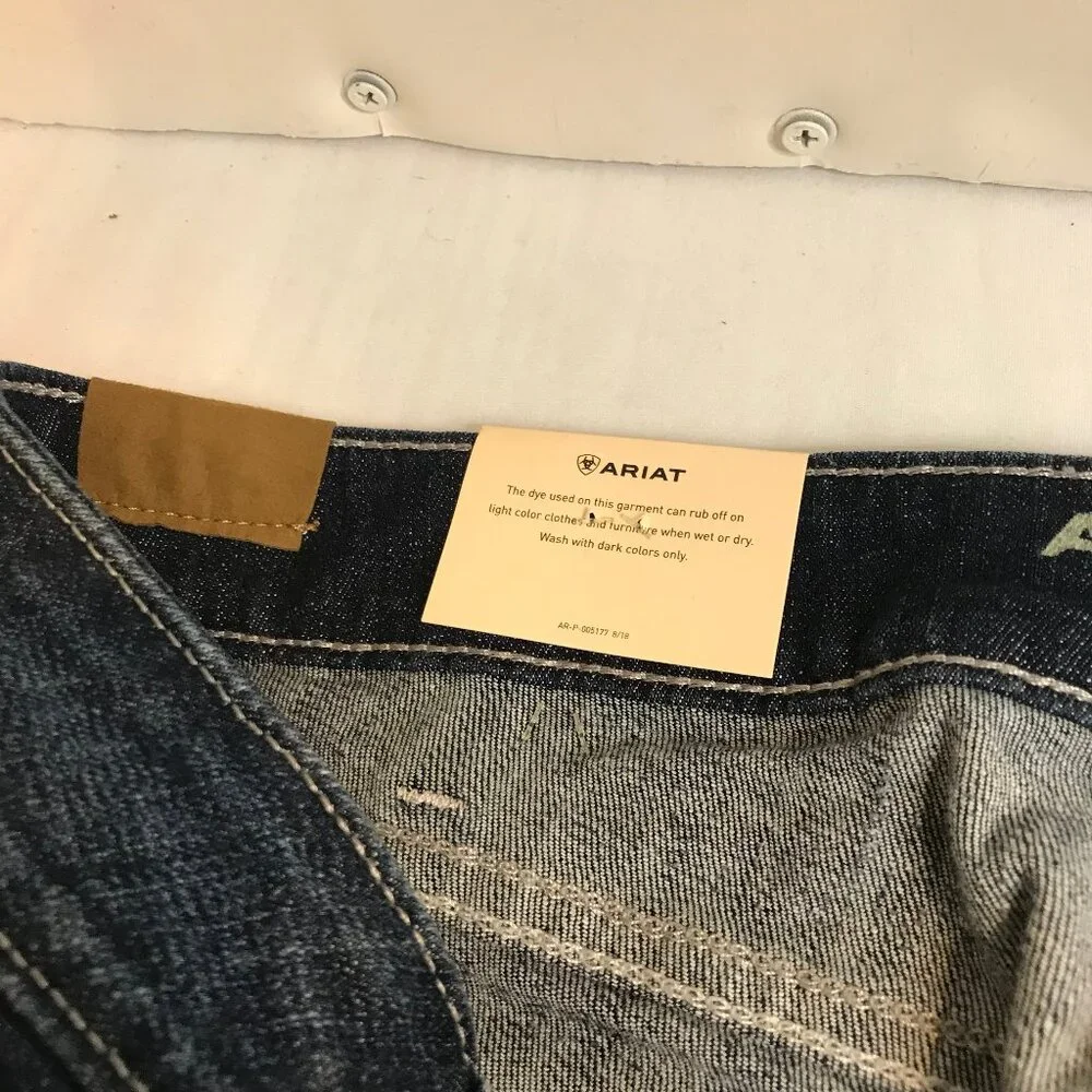 ARIAT WOMENS PERFECT RISE BOOT CUT JEANS SIZE 33S NWT - Picture 8 of 10